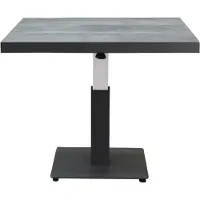 AVH-Collectie San Sebastian lounge dining tuintafel 90x90xH49,5-H74,5 cm in hoogte verstelbaar keramisch antraciet