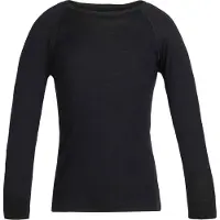 Icebreaker Ondershirt Kids 200 Oasis LS Crewe Black-Maat 164