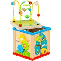 MOLTO Wood Activities Cube 19x17x17 Cm Veelkleurig Kinderen