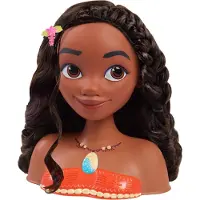 Just Play Disney Prinses Moana Styling Hoofd, 18-Delen, Doen Alsof Spel, Officieel Gelicentieerd Speelgoed voor Kinderen vanaf 3 Jaar
