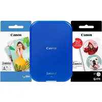 Canon - Zoemini 2 Instant Mini Photo Printer Navy Blue, including Case and Paper