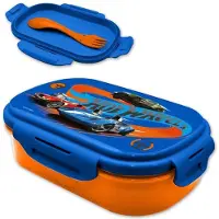 Kids Euroswan Lunchtrommel - Lunchbox - Met Bestek (Vork / Lepel) - School Trommel