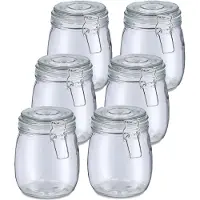 Zeller Weckpot/inmaakpot Alfie - 10x - 750 ml - glas - beugelsluiting - D11 x H14 cm