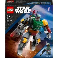 LEGO 75369 Star Wars Boba Fett Mech, bouwbare actiefiguur met blaster en raketrugzak met schietmechanisme, verzamelset voor kinderen