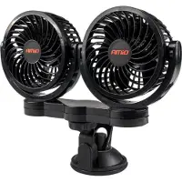 ABC-led Duo auto ventilator - 4 inch - 12V - Met zuignap