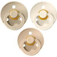 BIBS Fopspeen 3 stuks maat 2 6-18 maanden |Vanilla, Ivory White en Sand