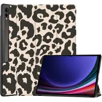 IMoshion Design Trifold Bookcase voor de Samsung Galaxy Tab S10 Ultra / Tab S9 Ultra - Leopard