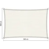 Shadow Comfort Rechthoek schaduwdoek 4,00x5,00 m Arctic White