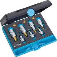 Hazet 1557/10 Dopsleutel-bitinzetset 1/4 (6.3 mm), 1/2 (12.5 mm), 3/8 (10 mm) 10-delig