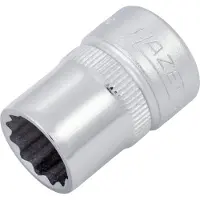 Hazet Dopsleutel 880AZ-7/16 · 3/8 inch (10 mm) vierkant hol · Buitentwaalfkant tractieprofiel · SW 7/16?