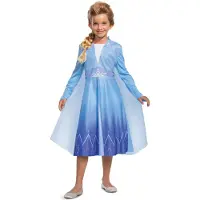 Disney - FROZEN 2, Elsa Op reis Basic Plus , Maat S (5 - 6 jaar), Meisjes