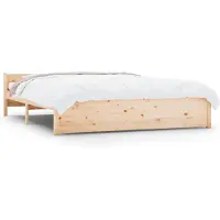 vidaXL Bedframe massief hout 150x200 cm