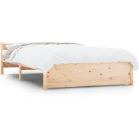 vidaXL Bedframe zonder matras massief hout 120x200 cm