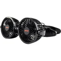 ABC-led Duo auto ventilator - 4 inch - 12V - Met bevestigingsclip