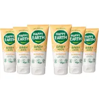 Happy Earth 6x Baby & Kids 100% Natuurlijke Shampoo 200 Ml