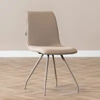 Bronx Scandinavische eetkamerstoel Pippi taupe gerecyclede stof