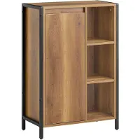 SoBuy Meuble Salle de Bain avec Panier à Linge 60x30x90 cm