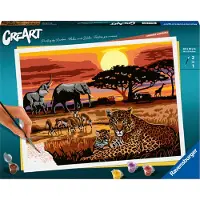 Ravensburger CreArt - Savannah Landscapes schilderen op nummer