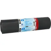 Starpak Zwarte Vuilniszakken 240 Liter | 80 Zakken | LDPE | 70 My | 100x125 cm - Zwarte Vuilniszakken 240 Liter, Industriezakken 240 Liter Zwart, 240 Liter Vuilniszakken Stevig