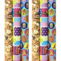 Benza Assortiment sinterklaaspapier cadeaupapier inpakpapier XXL - 3 meter x 100 cm - 6 rollen