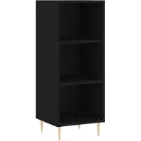 vidaXL Dressoir 34,5x32,5x90 cm bewerkt hout zwart