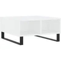 vidaXL Salontafel 60x60x30 cm bewerkt hout wit