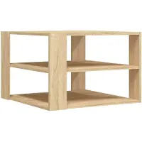 vidaXL Salontafel 58x58x40 cm bewerkt hout sonoma eikenkleurig