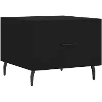 vidaXL Salontafel 50x50x40 cm bewerkt hout zwart