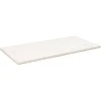 vidaXL Tafelblad rechthoekig 100x50x2,5 cm massief grenenhout wit
