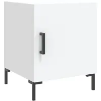 vidaXL Nachtkastje 40x40x50 cm bewerkt hout wit