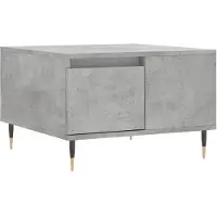 vidaXL Salontafel 55x55x36,5 cm bewerkt hout betongrijs