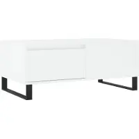 vidaXL Salontafel 90x50x36,5 cm bewerkt hout wit
