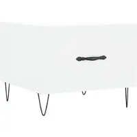 vidaXL Salontafel 50x50x40 cm bewerkt hout wit