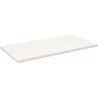 vidaXL Tafelblad rechthoekig 110x60x2,5 cm massief grenenhout wit