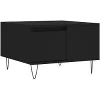 vidaXL Salontafel 55x55x36,5 cm bewerkt hout zwart