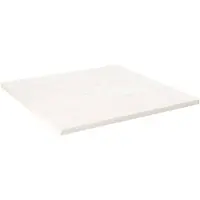 vidaXL Tafelblad vierkant 90x90x2,5 cm massief grenenhout wit