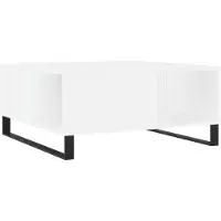 vidaXL Salontafel 80x80x36,5 cm bewerkt hout wit