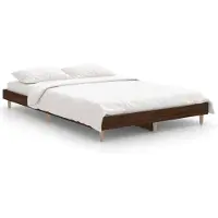 vidaXL Bedframe zonder matras bewerkt hout bruin eikenkleur 120x190 cm