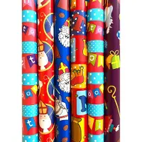 Benza 10x Rol Sinterklaas inpak-papier 300x70cm Sinterklaas Inpak Papier