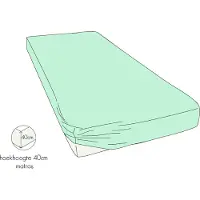 Kayori Dubbele Split Topper Hoeslaken Shizu Taupe (Percal)-160 x 210 cm