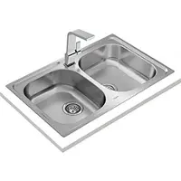 Teka Universe 80 T-xp 2c Ø Dubbele Spoelbak