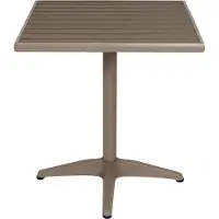 Brulo tuintafel - balkontafel - bistrotafel - bijzettafel - aluminium - PE - grijs
