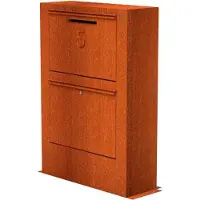 Adezz Paca brievenbus van cortenstaal 87 x 30 x 125 cm