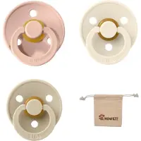 BIBS Fopspenen - Maat 2 6-18 maanden - Latex – Vanilla – Ivory– Blush