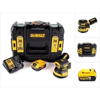 DeWalt DCW 210 P1 Ponceuse excentrique sans fil et sans balais 18V 125 mm + 1x batterij 5,0 Ah + Cha (Excentrische schuurmachine)