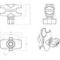 Ram Mounts Houder Arm 6cm -