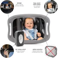 Reer Babyview Rearview Baby Mirror Grijs Kinderen