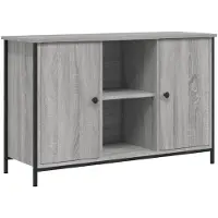 vidaXL Tv-meubel 100x35x65 cm bewerkt hout grijs sonoma eikenkleurig