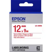 Epson LK-4WRN standaard tape rood op wit 12mm (origineel)