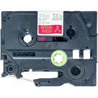 Brother TZe-RW34 tape goud op wijnrood 12 mm (origineel)